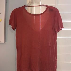 Forever 21 orange/ pink cutout top